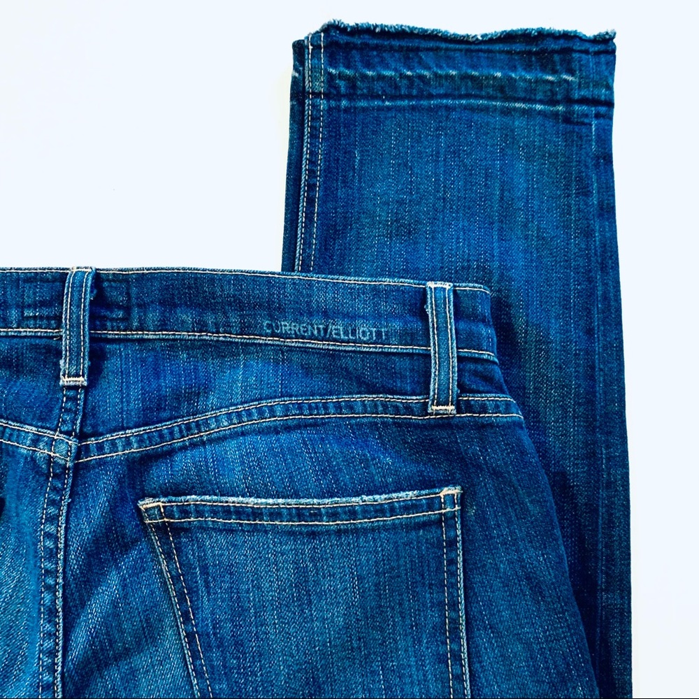 SOLD ❌ Current/Elliott Straight Crop Release Hem Jean 27 - Picture 7 of 9
